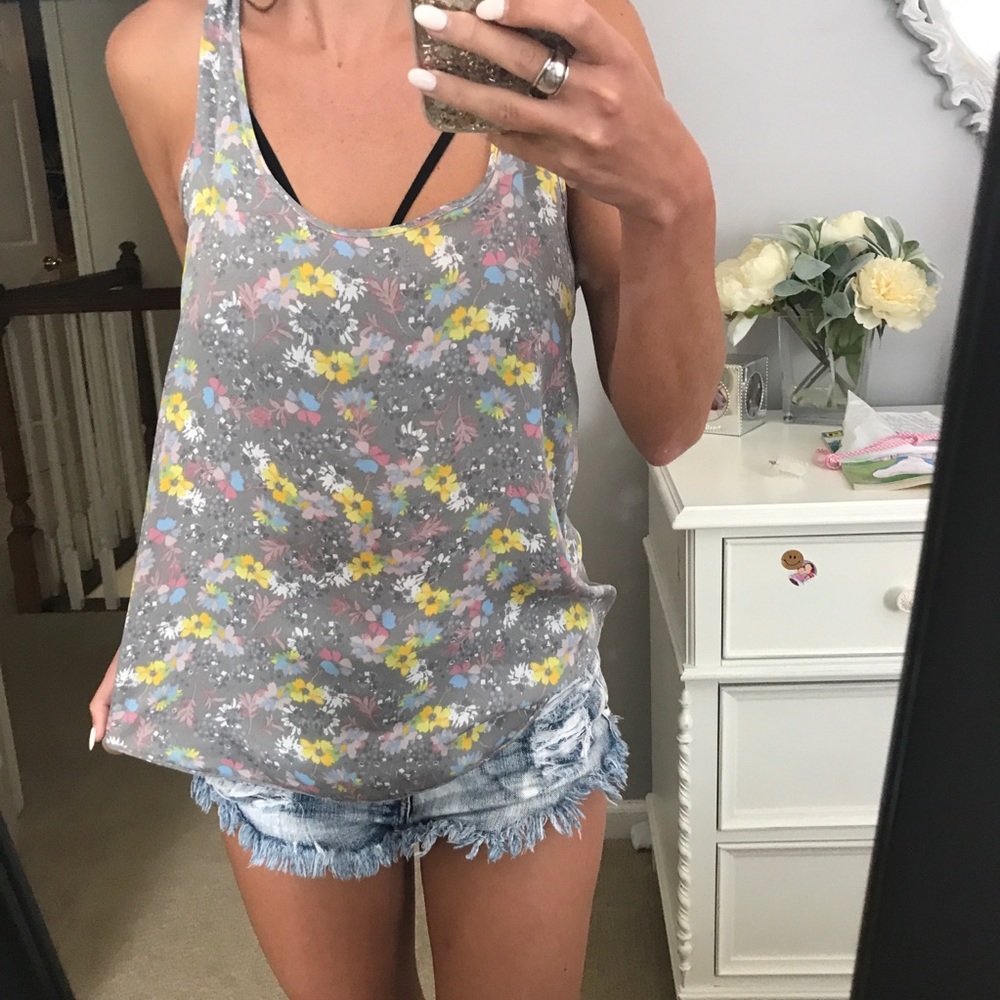 Free People Floral Tank - Size XS